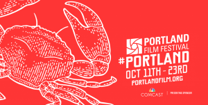 Bright colored banner announcing the Portland Film Festival 2022 Oct. 11th - 23rd